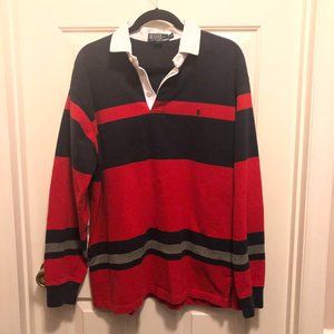 VINTAGE POLO RALPH LAUREN RUGBY SHIRT SIZE L